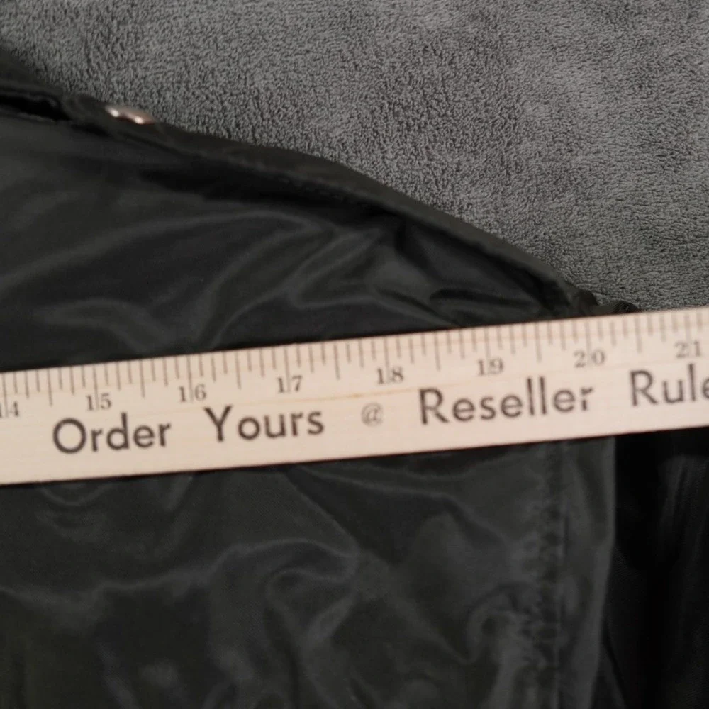 VTG Tour Rider Motorcycle Jacket Mens XL Black reflective piping gorpcore USA - Picture 8 of 12